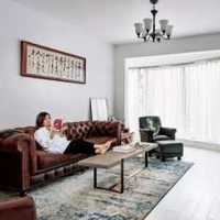 现代简约三室一厅客厅沙发装修效果图
